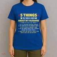 5 Things You Should Know About My Funny Husband Gift Meaningful Gift T-Shirt thumb 4