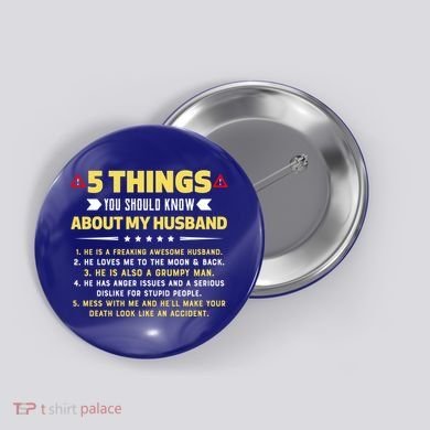 5 Things You Should Know About My Funny Husband Gift Meaningful Gift Button