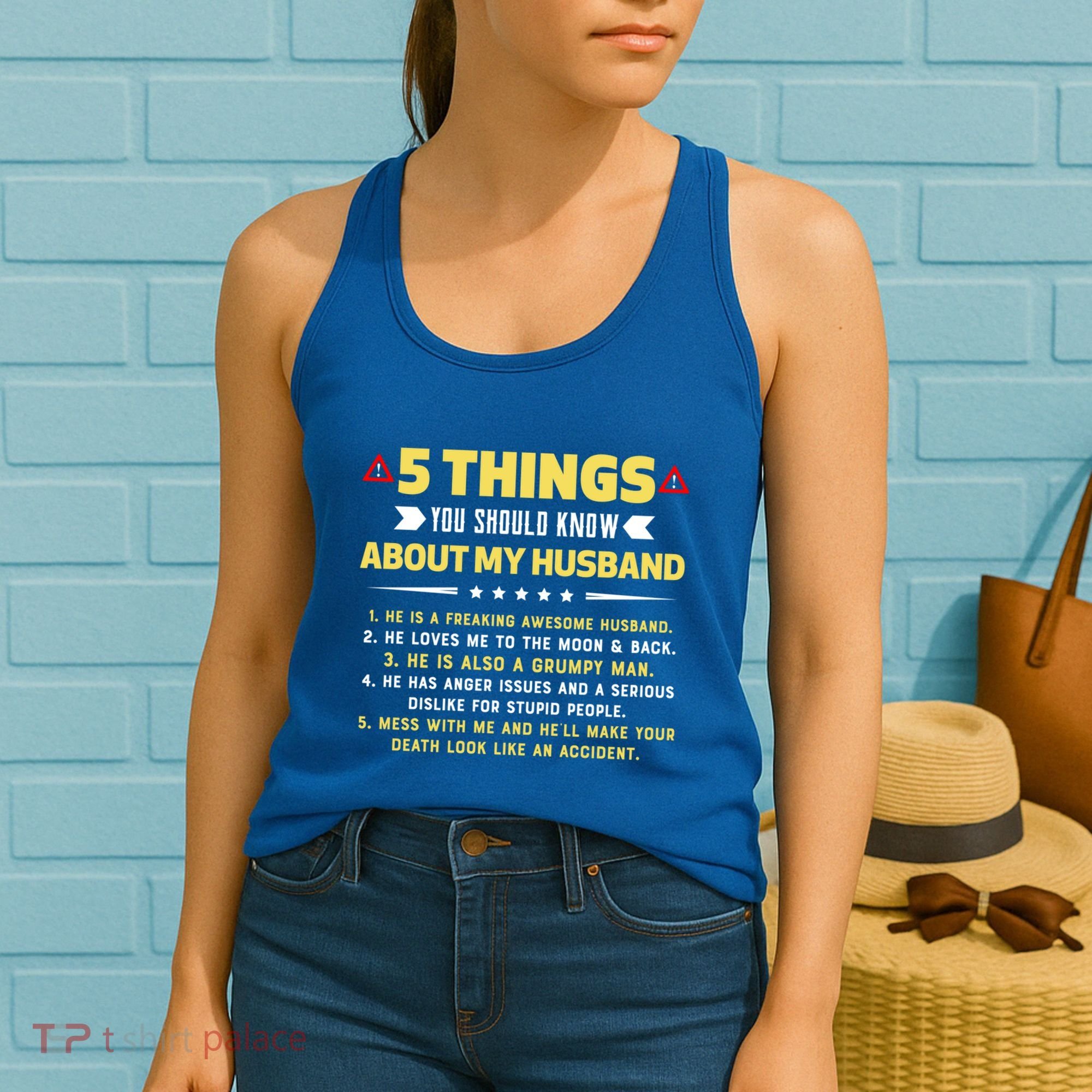 5 Things You Should Know About My Funny Husband Gift Meaningful Gift Women's Tank Top