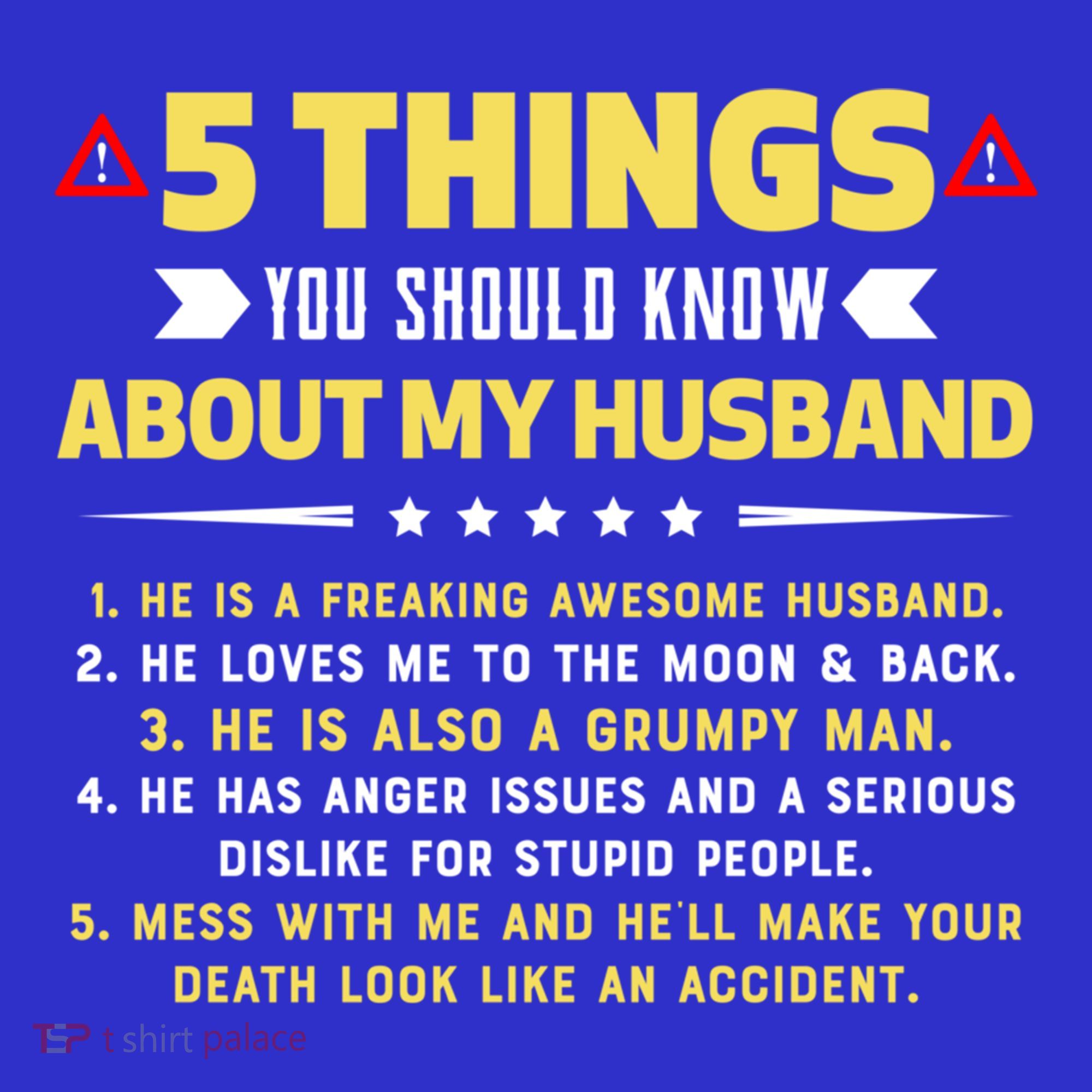 5 Things You Should Know About My Funny Husband Gift Meaningful Gift Baby Bodysuit