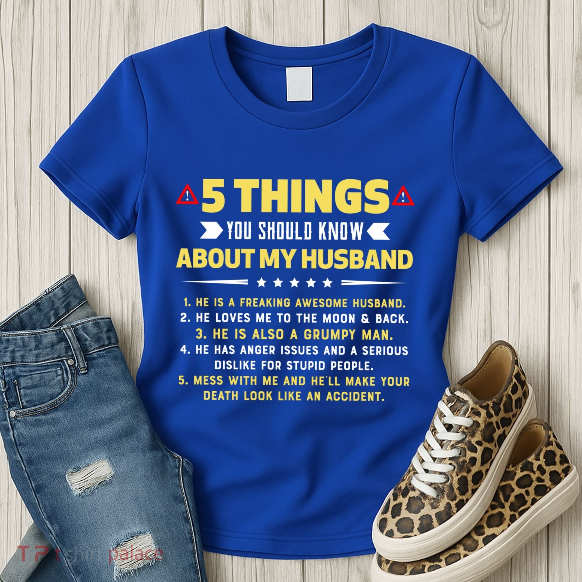 5 Things You Should Know About My Funny Husband Gift Meaningful Gift Women's T-Shirt