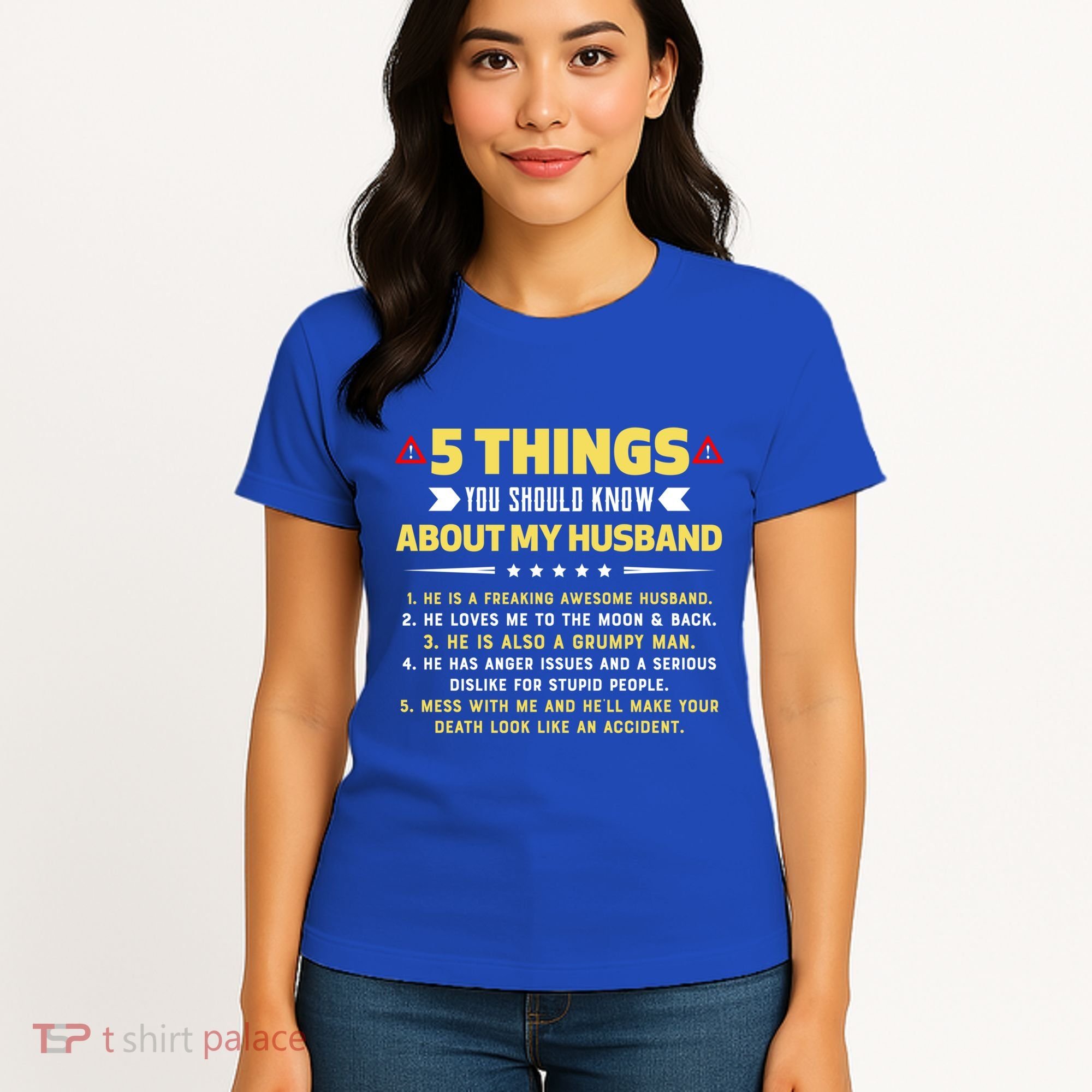 5 Things You Should Know About My Funny Husband Gift Meaningful Gift Women's T-Shirt