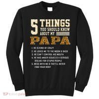 5 Things You Should Know About My Papa Father's Day Sweatshirt thumb 0