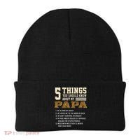 5 Things You Should Know About My Papa Father's Day Beanie thumb 0