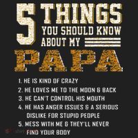 5 Things You Should Know About My Papa Father's Day Hat thumb 2