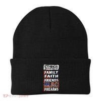 5 Things You Dont Mess With For Proud Patriotic American Beanie thumb 0