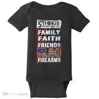 5 Things You Dont Mess With For Proud Patriotic American Baby Bodysuit thumb 0
