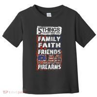 5 Things You Dont Mess With For Proud Patriotic American Toddler T-Shirt thumb 0