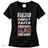 5 Things You Dont Mess With For Proud Patriotic American Women's T-Shirt thumb 0