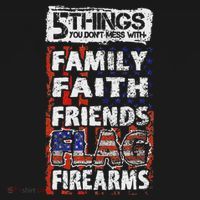 5 Things You Dont Mess With For Proud Patriotic American Women's T-Shirt thumb 6
