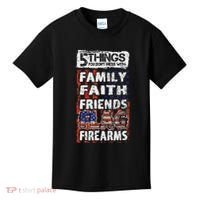 5 Things You Dont Mess With For Proud Patriotic American Kids T-Shirt thumb 0
