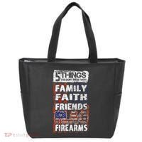5 Things You Dont Mess With For Proud Patriotic American Tote Bag thumb 0