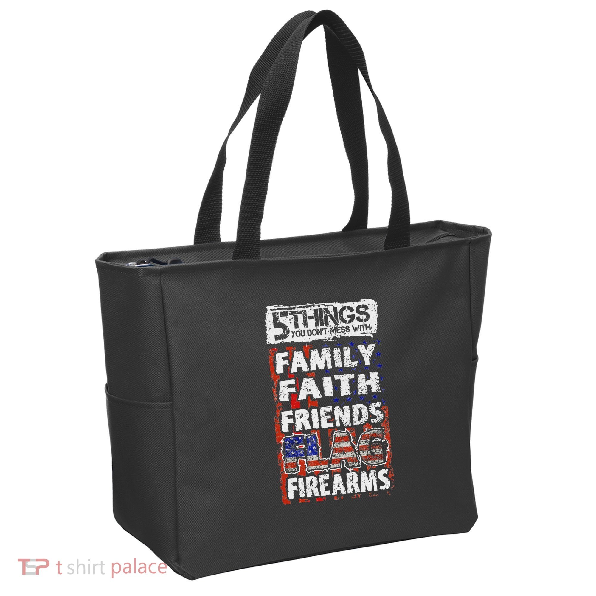 5 Things You Dont Mess With For Proud Patriotic American Tote Bag