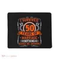 50th Wedding Anniversary 50 Years Married Husband & Wife Mousepad thumb 0
