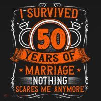 50th Wedding Anniversary 50 Years Married Husband & Wife Women's Tank Top thumb 5