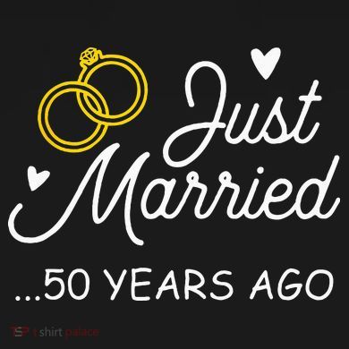 50th Wedding Anniversary Just Married 50 Years Ago Coaster