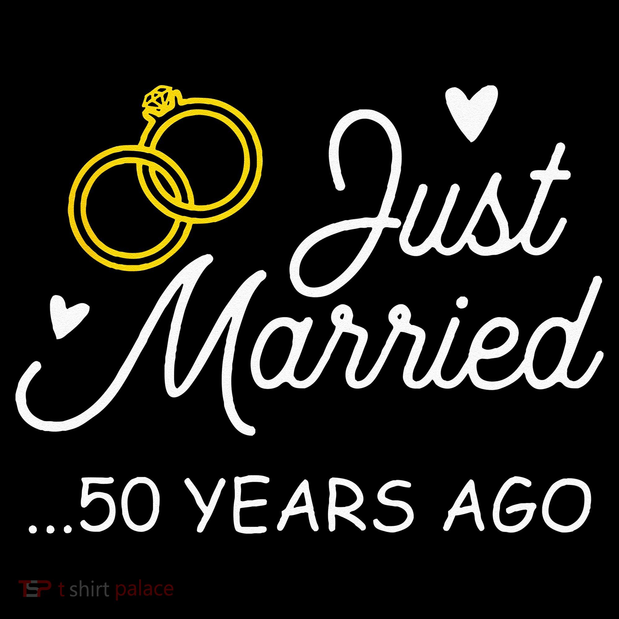 50th Wedding Anniversary Just Married 50 Years Ago Women's Hoodie