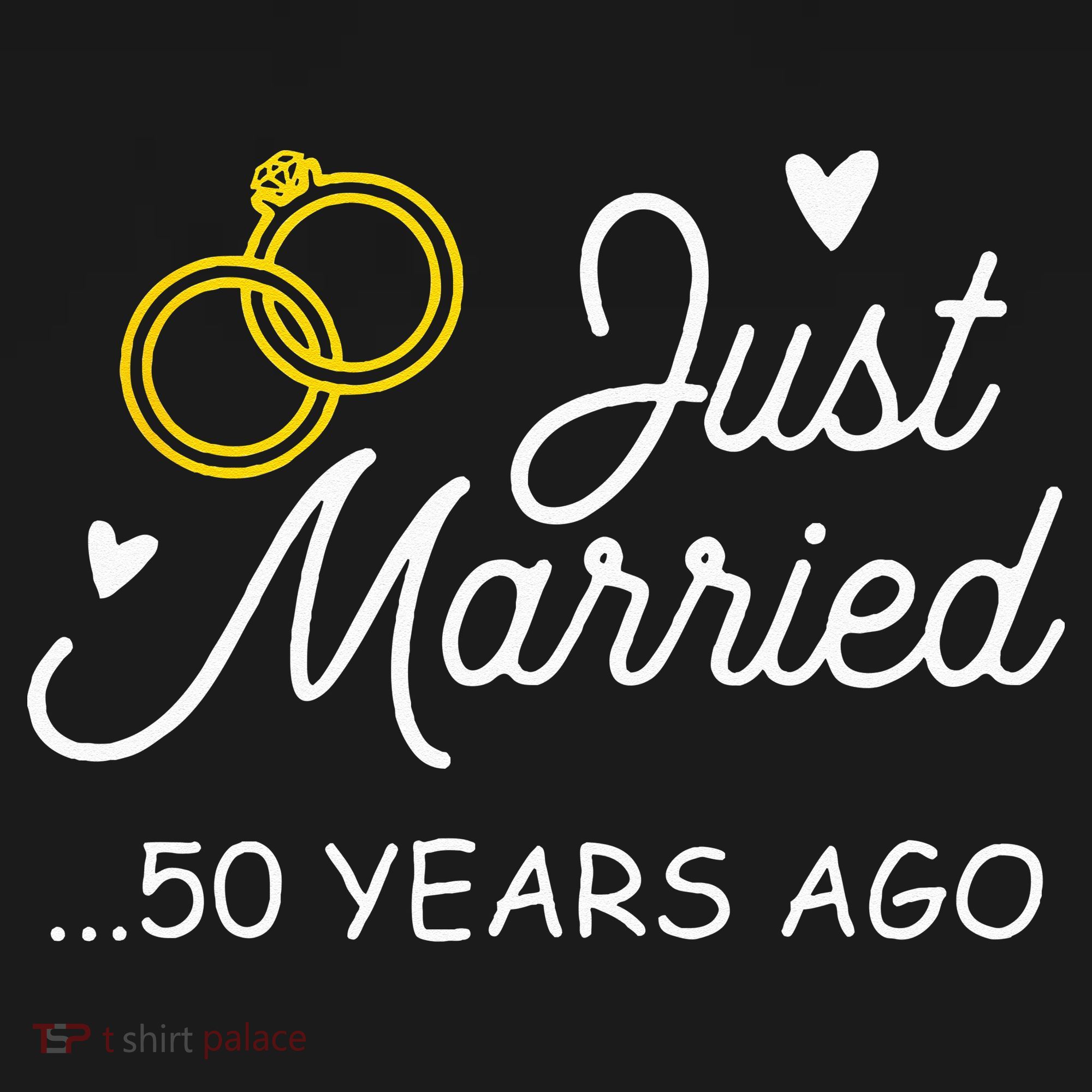 50th Wedding Anniversary Just Married 50 Years Ago Ornament