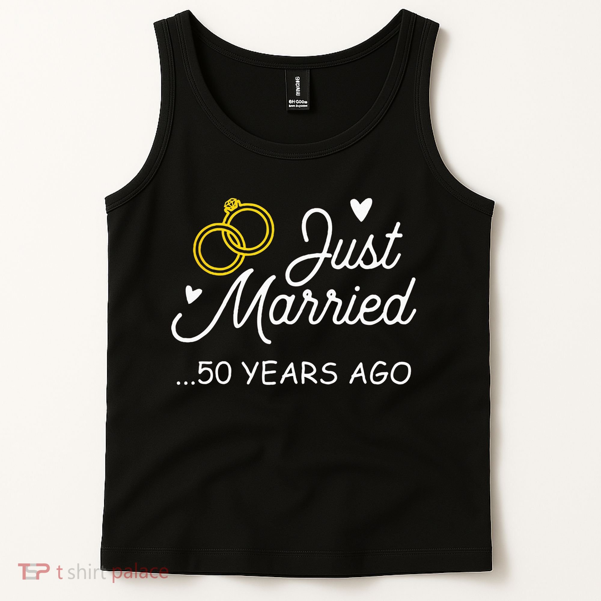 50th Wedding Anniversary Just Married 50 Years Ago Tank Top