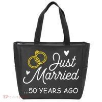 50th Wedding Anniversary Just Married 50 Years Ago Tote Bag thumb 0