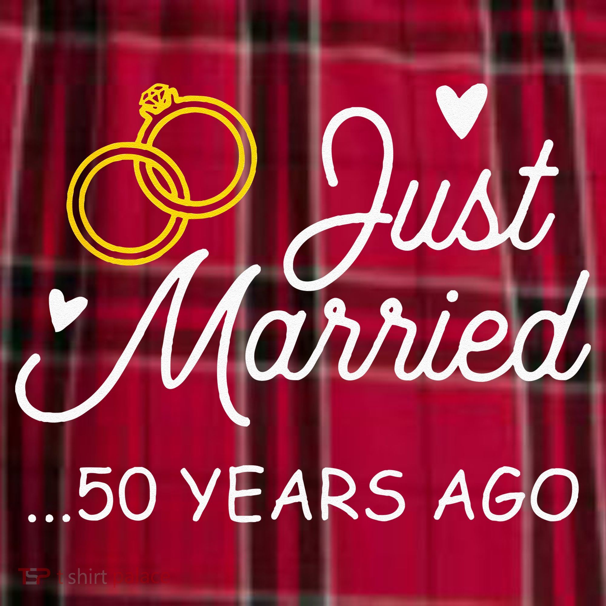 50th Wedding Anniversary Just Married 50 Years Ago Men's Flannel Plaid Pajama Pants