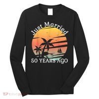 50th Wedding Anniversary Cruise Just Married 50 Years Long Sleeve Shirt thumb 0
