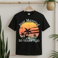 50th Wedding Anniversary Cruise Just Married 50 Years T-Shirt thumb 2