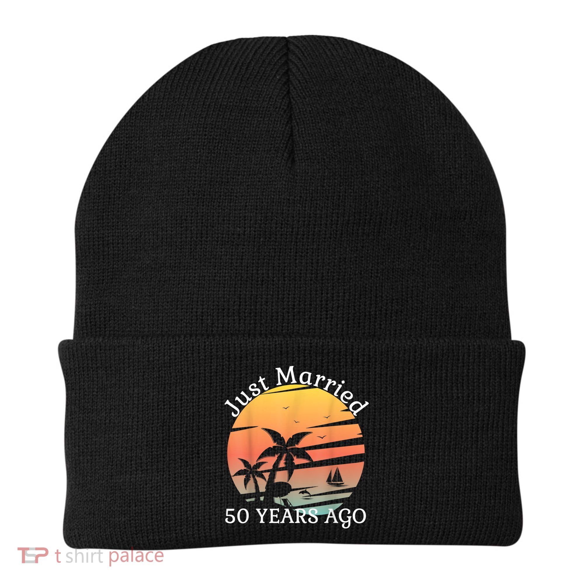 50th Wedding Anniversary Cruise Just Married 50 Years Beanie