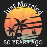 50th Wedding Anniversary Cruise Just Married 50 Years Beanie thumb 2