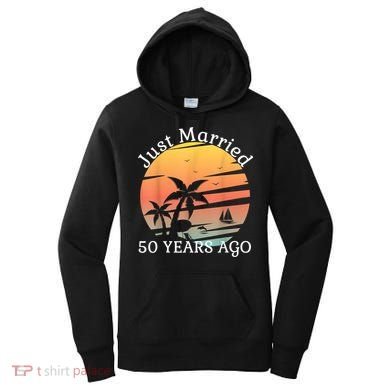 50th Wedding Anniversary Cruise Just Married 50 Years Women's Hoodie