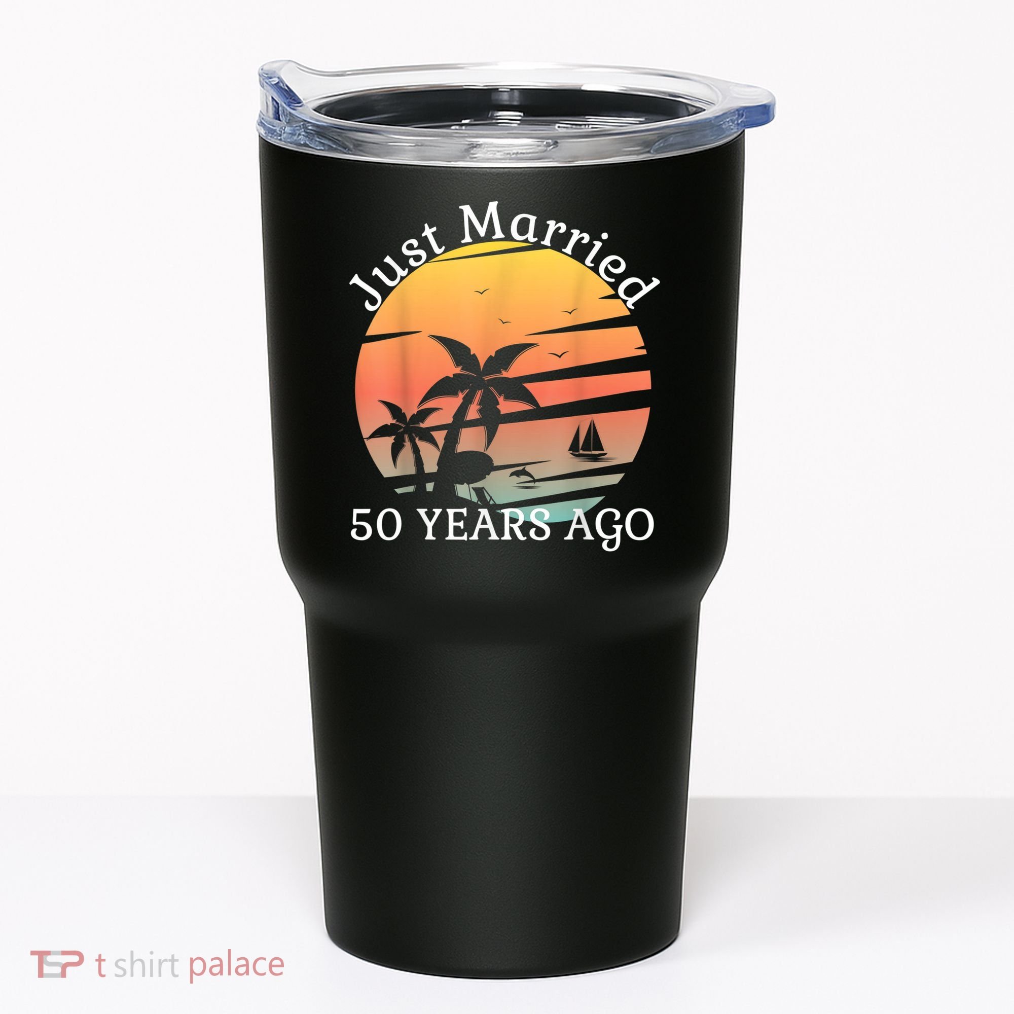 50th Wedding Anniversary Cruise Just Married 50 Years Tumbler