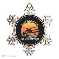 50th Wedding Anniversary Cruise Just Married 50 Years Ornament thumb 0