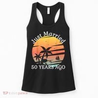 50th Wedding Anniversary Cruise Just Married 50 Years Women's Tank Top thumb 0