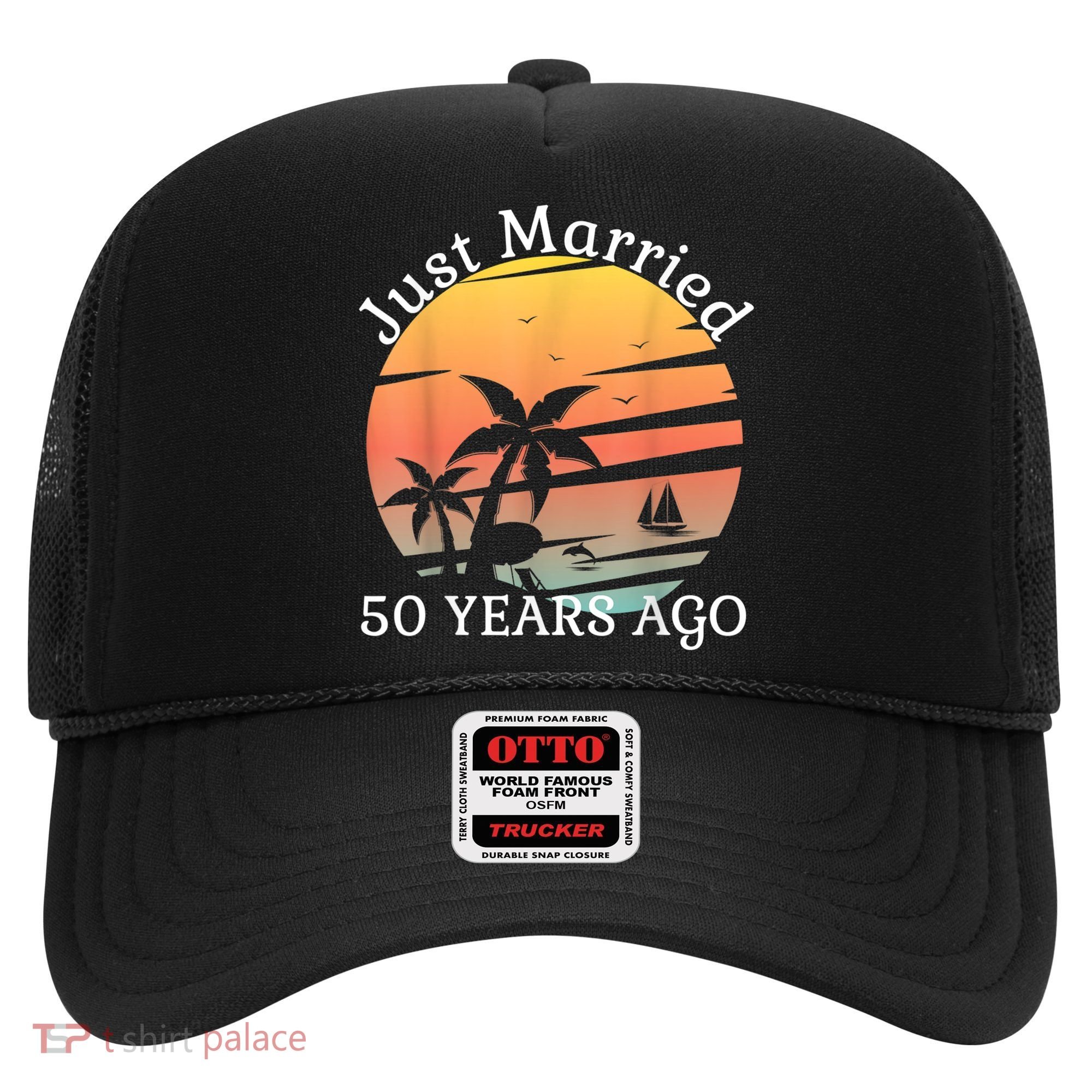 50th Wedding Anniversary Cruise Just Married 50 Years Hat