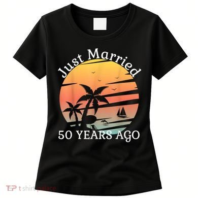 50th Wedding Anniversary Cruise Just Married 50 Years Women's T-Shirt