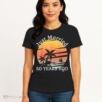 50th Wedding Anniversary Cruise Just Married 50 Years Women's T-Shirt thumb 4