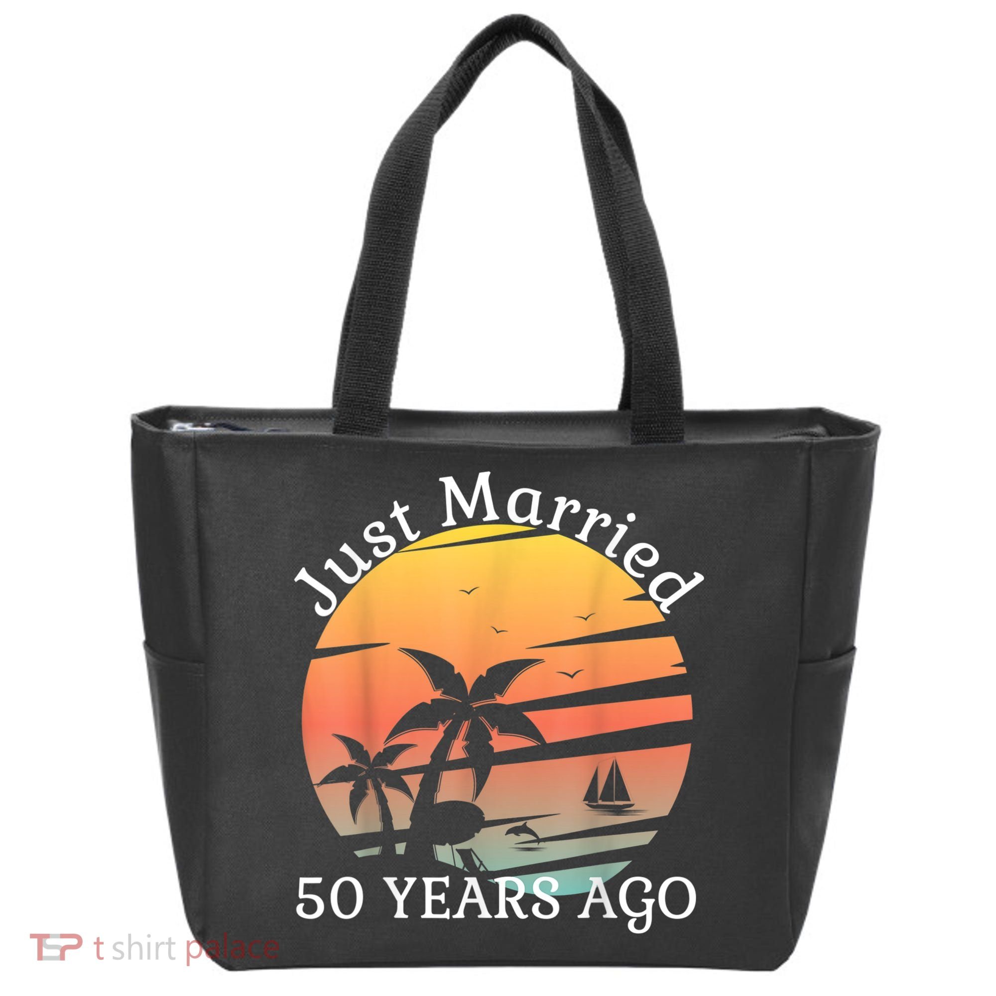 50th Wedding Anniversary Cruise Just Married 50 Years Tote Bag