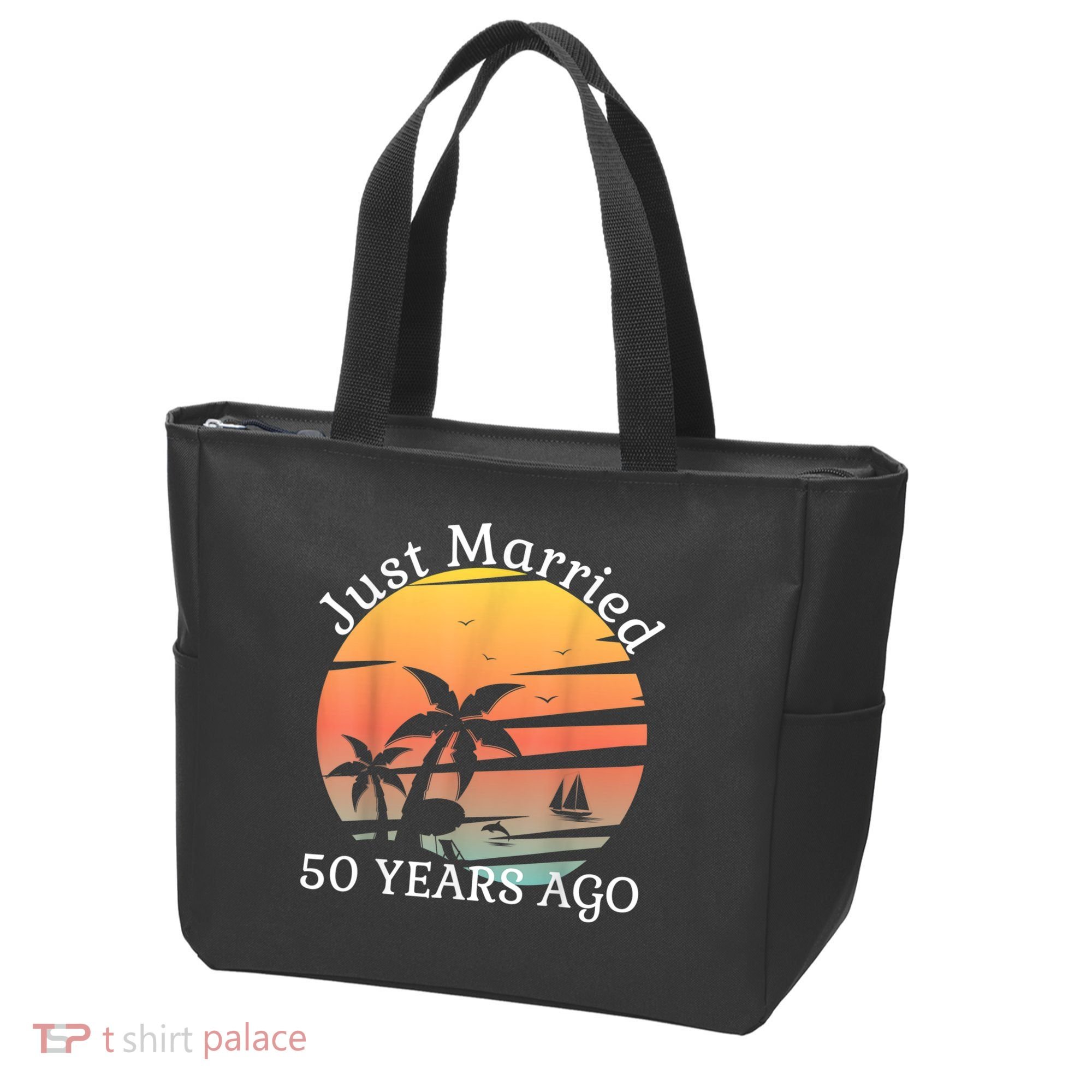 50th Wedding Anniversary Cruise Just Married 50 Years Tote Bag