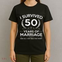 50th Wedding Anniversary Gifts Couples Husband Wife 50 Years T-Shirt thumb 4