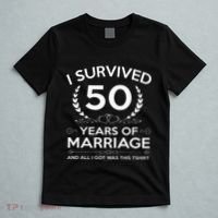 50th Wedding Anniversary Gifts Couples Husband Wife 50 Years T-Shirt thumb 5
