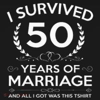 50th Wedding Anniversary Gifts Couples Husband Wife 50 Years Women's Tank Top thumb 5
