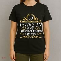 50th Wedding Anniversary Husband Wife T-Shirt thumb 4