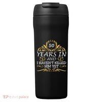 50th Wedding Anniversary Husband Wife 24oz Duet Stainless Steel Tumbler thumb 0