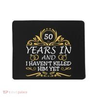 50th Wedding Anniversary Husband Wife Mousepad thumb 0
