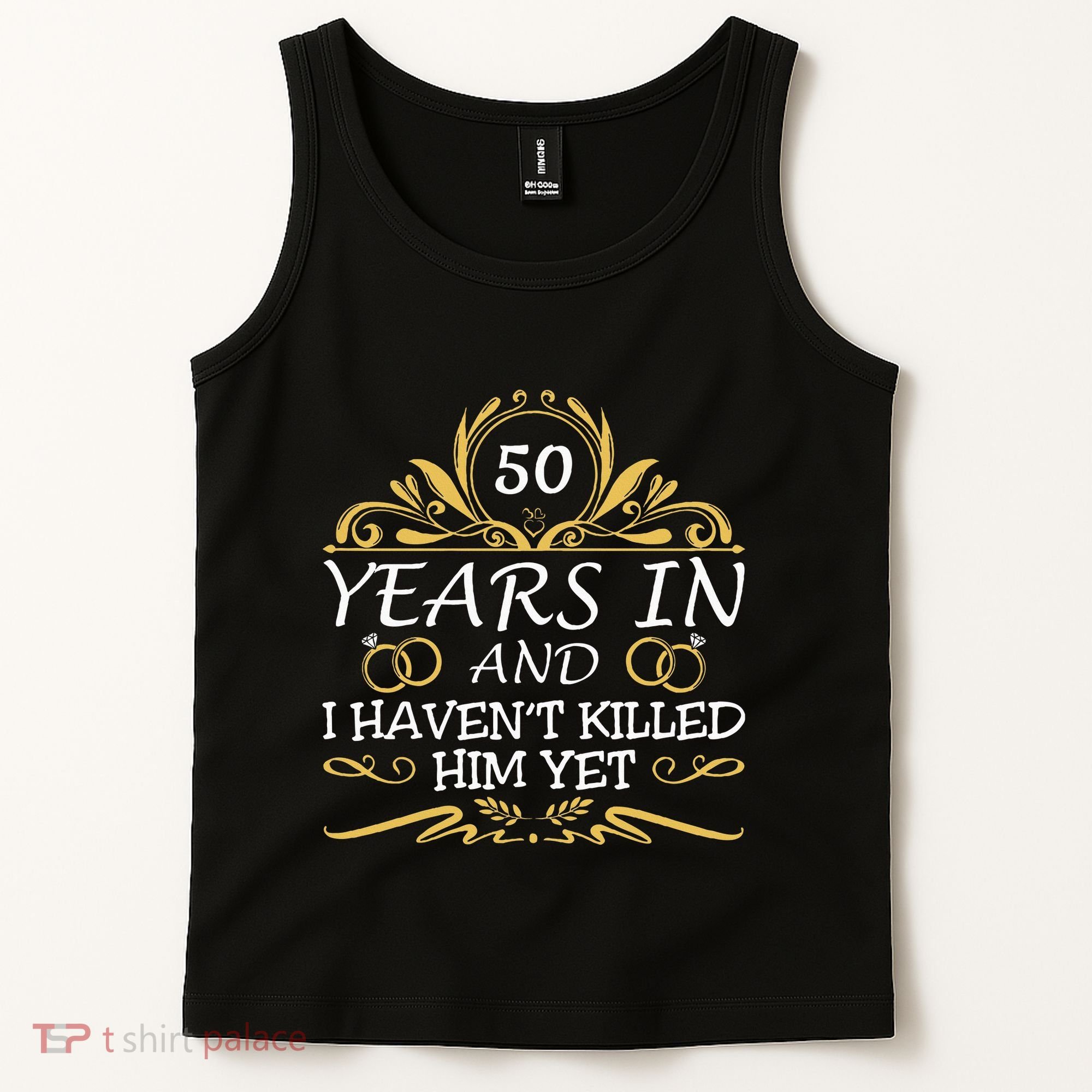50th Wedding Anniversary Husband Wife Tank Top