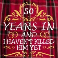50th Wedding Anniversary Husband Wife Men's Flannel Plaid Pajama Pants thumb 2