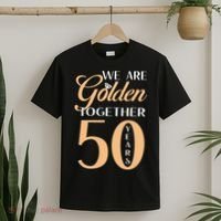 50th Wedding Anniversary We Are Golden Together 50 Years T-Shirt thumb 2