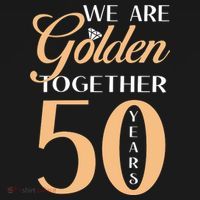 50th Wedding Anniversary We Are Golden Together 50 Years Mousepad thumb 1