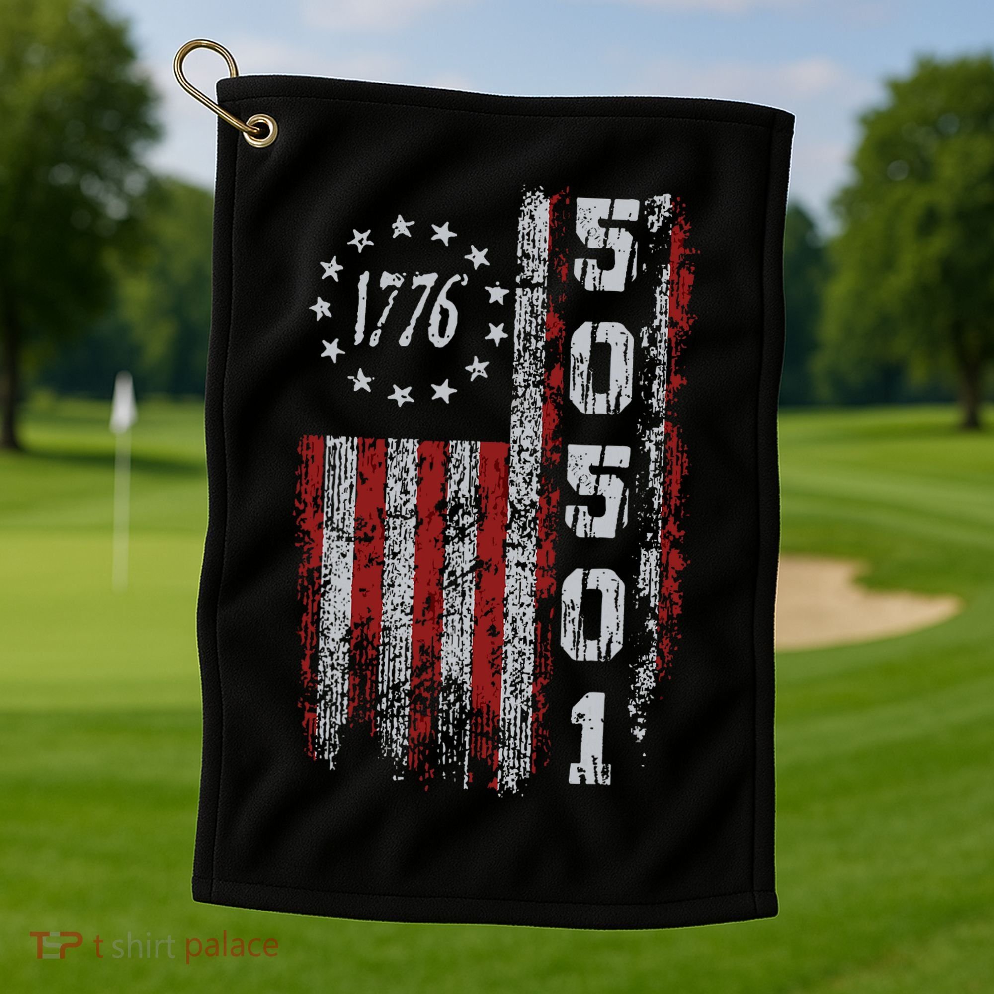50501 Your Country Needs You American Flag Golf Towel