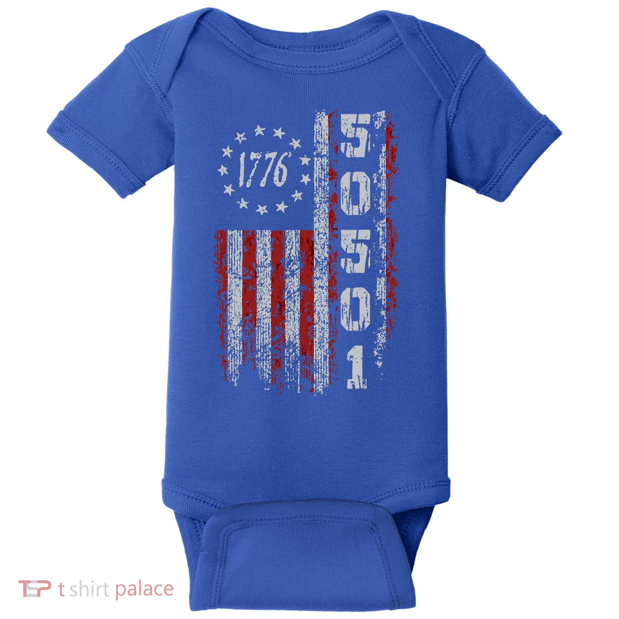 50501 Your Country Needs You American Flag Baby Bodysuit
